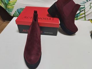 BOTINES BURDEOS T-38 COMO NUEVOS