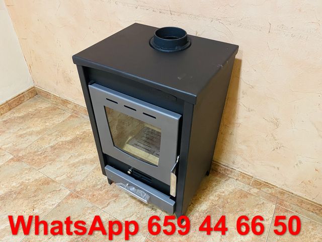 Estufa de leña con revestimiento 72x44x36