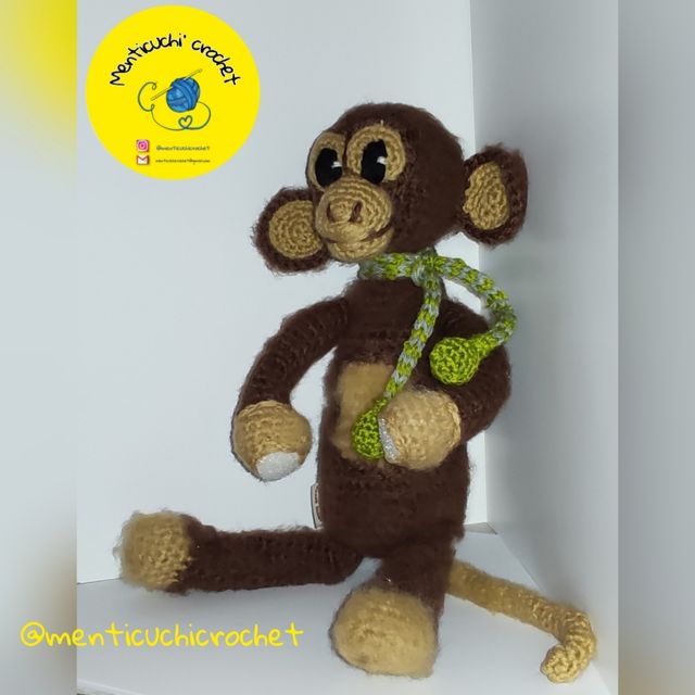 Monito Amigurumi interactivo.