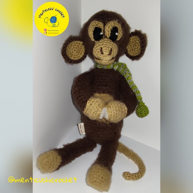 Monito Amigurumi interactivo.