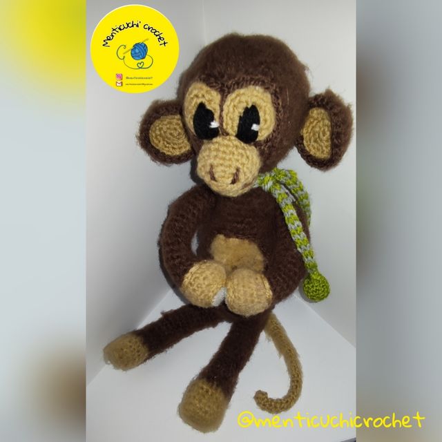 Monito Amigurumi interactivo.
