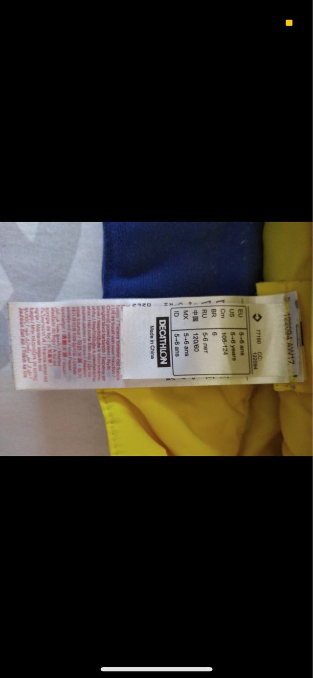 Abrigo con pantalón de nieve