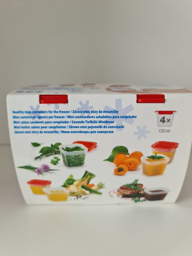 Pack de 4 mini contenedores para congelar