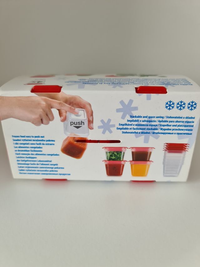 Pack de 4 mini contenedores para congelar