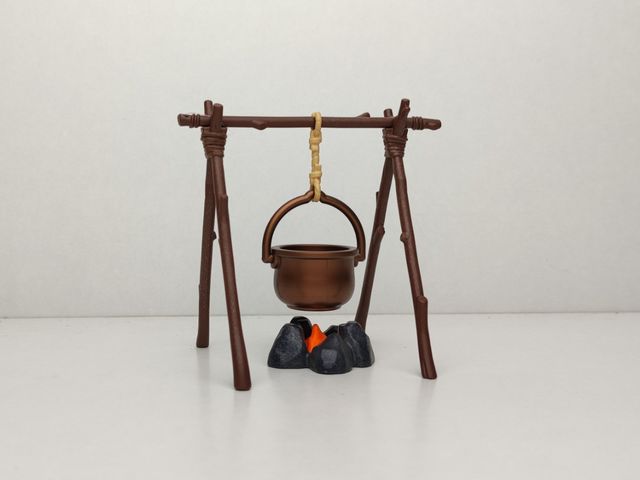 caldero colgante de Playmobil