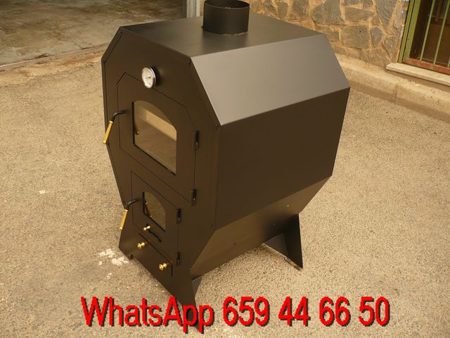 Horno de leña visto recubierto 98x67x58