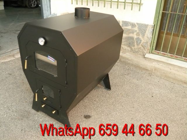 Horno de leña con cubierta aislante 98x67x88