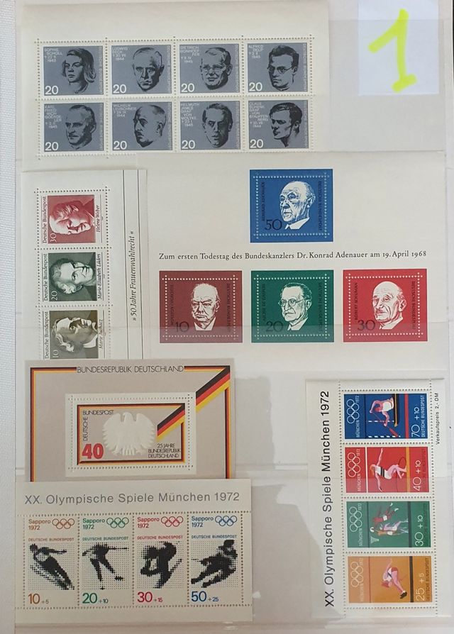 Sellos, lote, HB, Alemania, BRD, …Beethoven