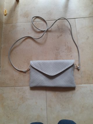 bolso fiesta gris perla