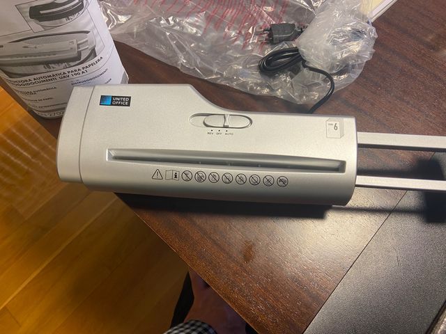 Destructora para papelera