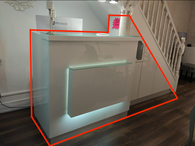 Mostrador de recepción