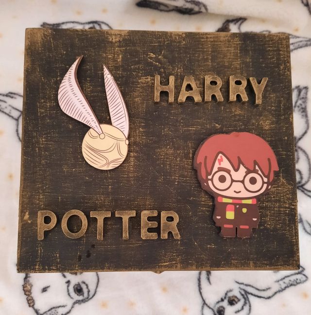 caja de Harry Potter con lápiz de varitas
