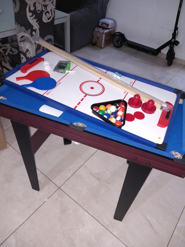 3 en 1  mesa de multijuegos