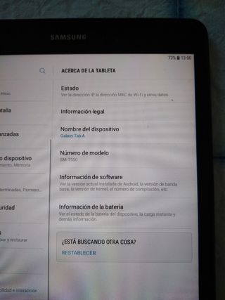 Tablet samsung SM T550