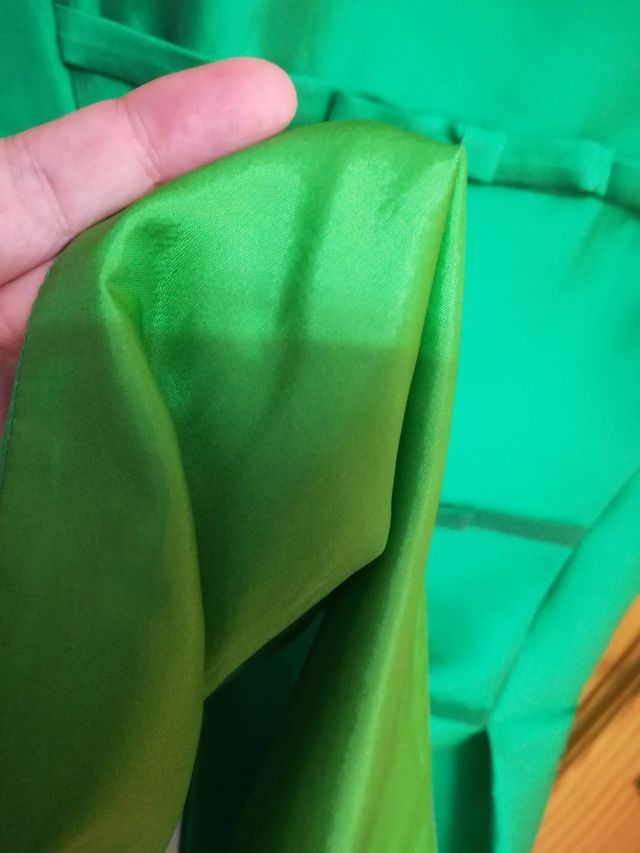 Vestido verde ceremonia Miguel de Luna