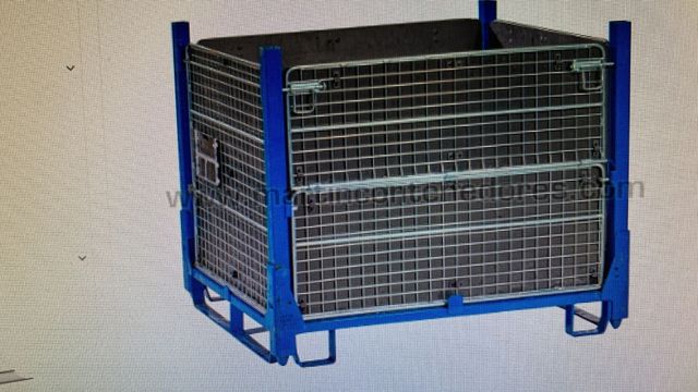 Contenedor malla plegable