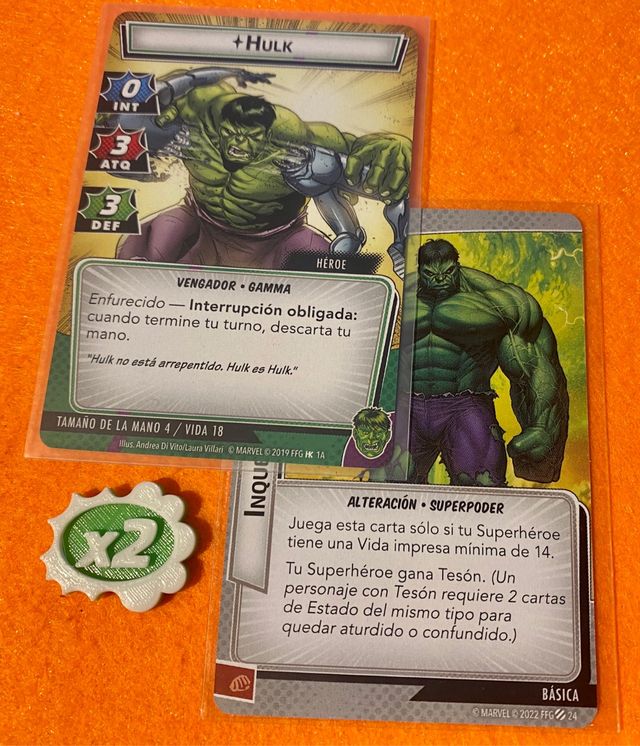 Tokens de palabras clave para Marvel Champions