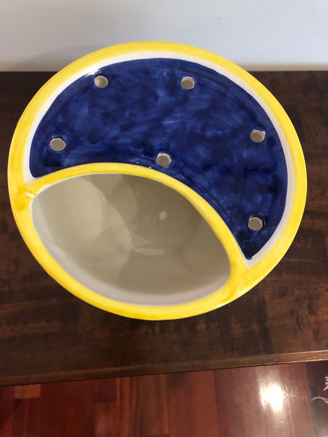 Porta mozzarella da tavola in ceramica di Vietri