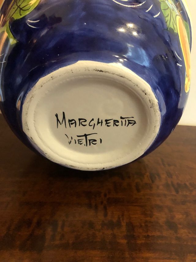 Porta mozzarella da tavola in ceramica di Vietri