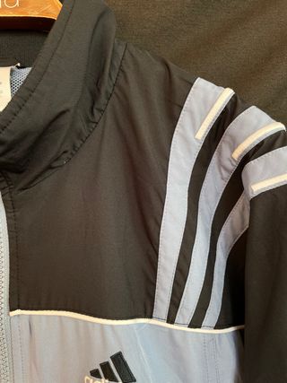 Chaqueta VINTAGE azul negra ADIDAS talla USA L