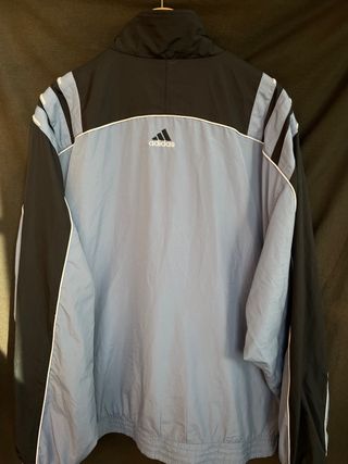 Chaqueta VINTAGE azul negra ADIDAS talla USA L