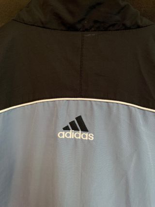 Chaqueta VINTAGE azul negra ADIDAS talla USA L