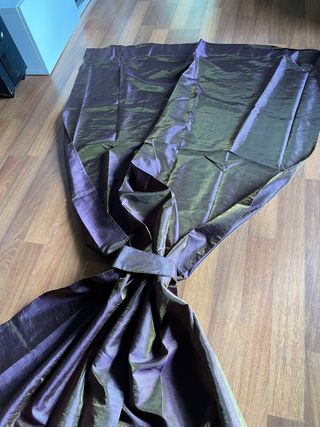 Cortinas Granate, Marrón con reflejos dorados