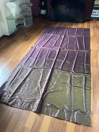 Cortinas Granate, Marrón con reflejos dorados