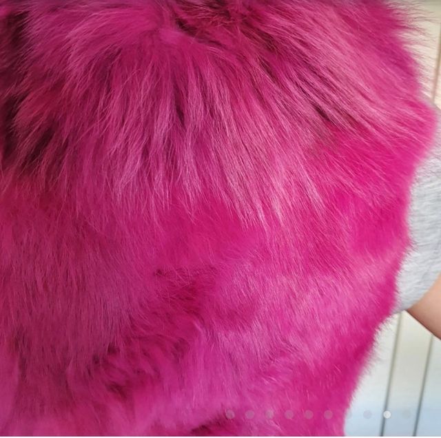 OFERTAChaleco zorro y conejo rosa