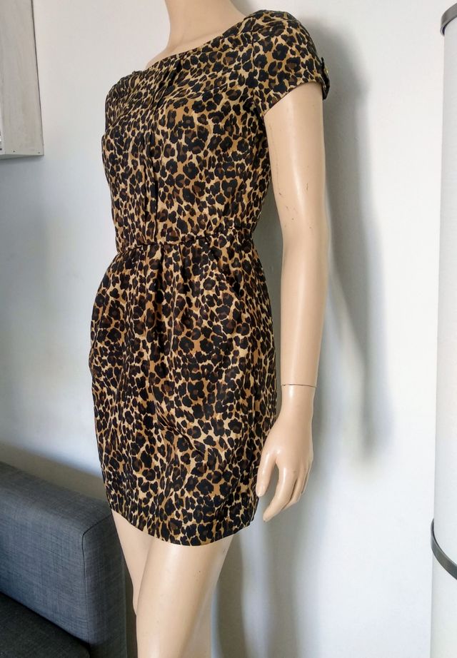 Vestido leopardo sexy elegante boda fiesta 