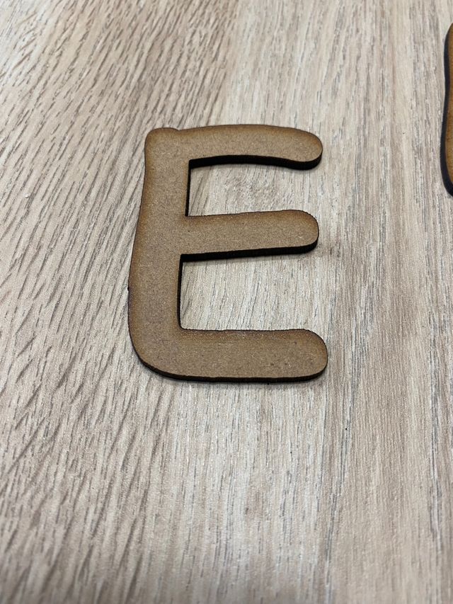 Letras de madera/chopo