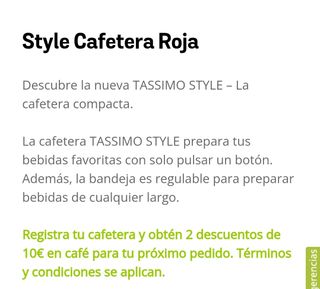 CAFETERA TASSIMO COMPACT ONE