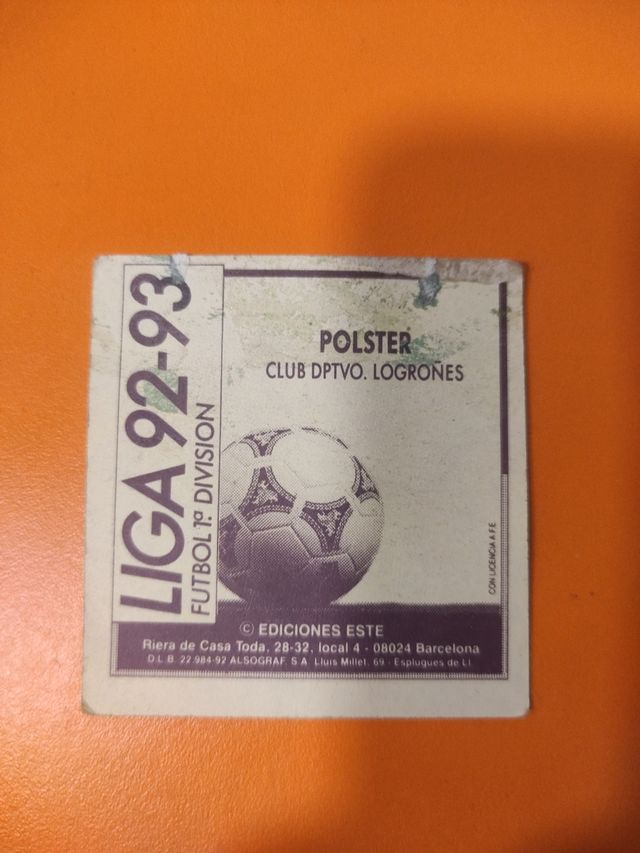 CD Logroñés 9293 INCLUYE POLSTER de segunda mano por 6 EUR en Alcalá