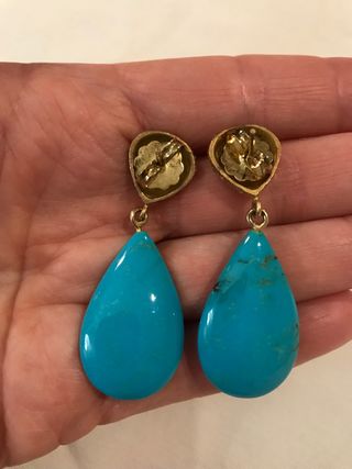 Pendientes de turquesas 