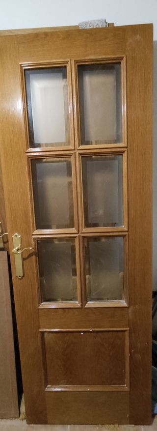 4 puertas de interior de roble macizo