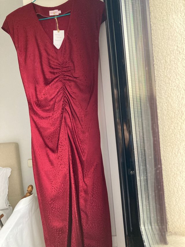 Vestido granate Mimoki