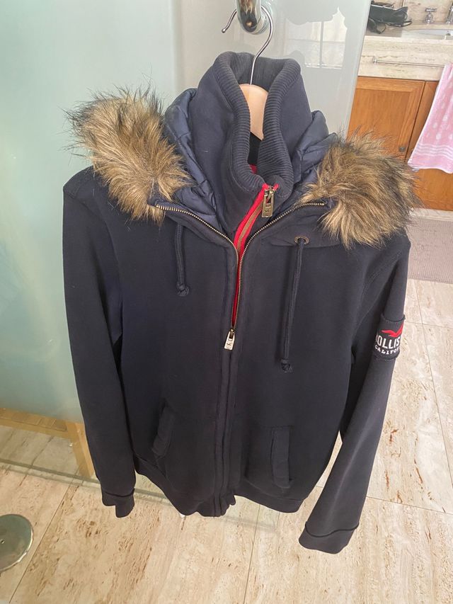 Chaqueta Holister con capucha talla L