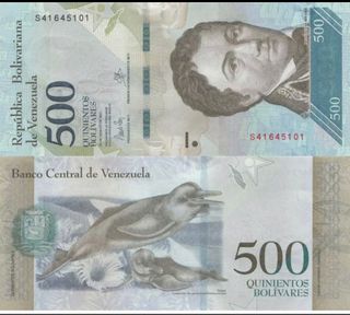 Lote x7 Billetes VENEZUELA 500 a 100.000 2016/2017