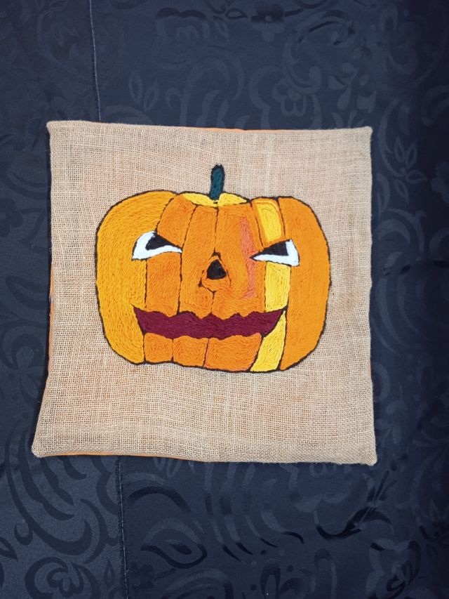 funda de cojín artesanal 