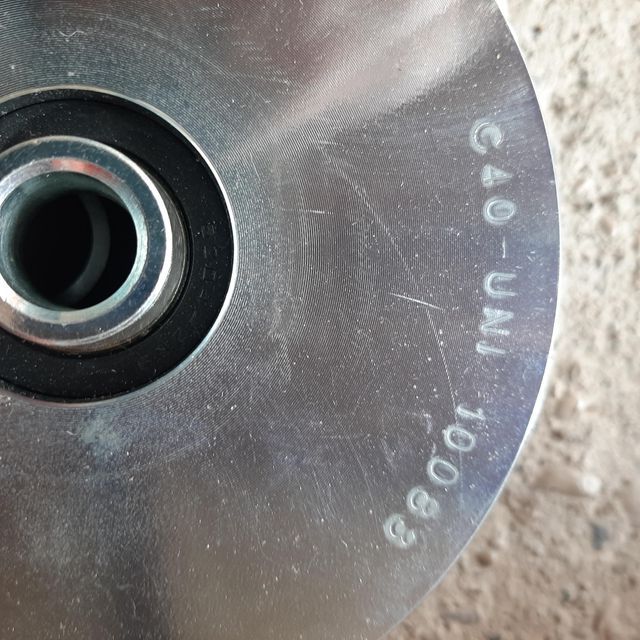 Coppia Ruote zincate per cancelli 300 - Ø 140 mm