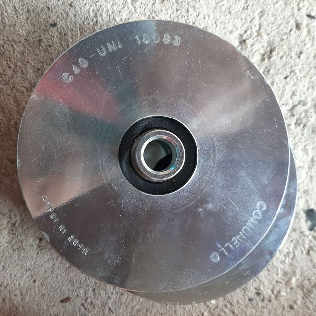 Coppia Ruote zincate per cancelli 300 - Ø 140 mm