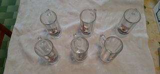 set 6 bicchieri da birra