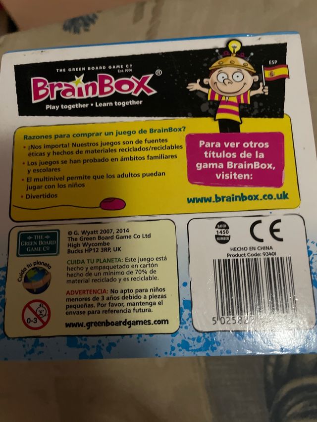 Juego de memoria BrainBox