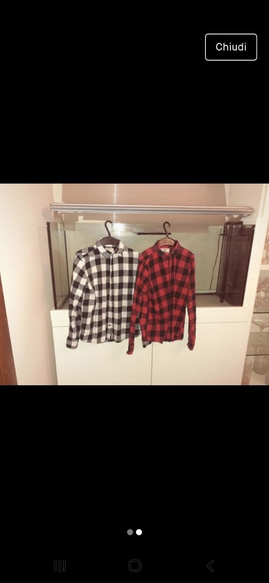 Set 2 camice felpate ragazzo/a 13 anni