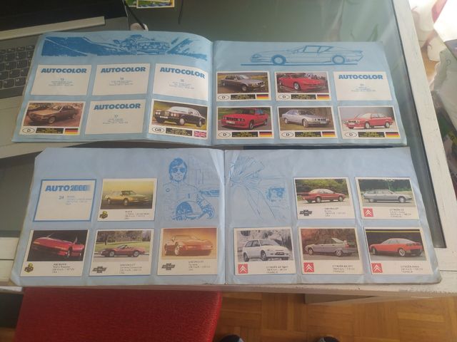 Álbumes cromos antiguos coches