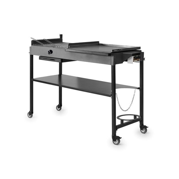 Barbacoa, paellero y plancha 98x131x55