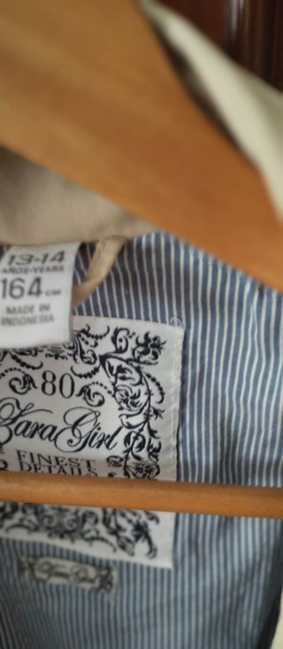 Gabardina niña Zara