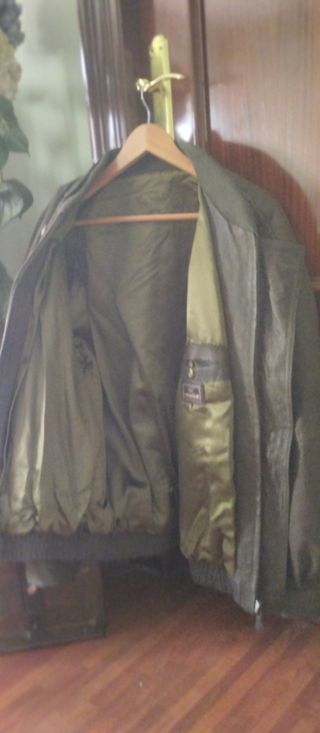 Cazadora caballero piel vintage 