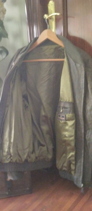 Cazadora caballero piel vintage 