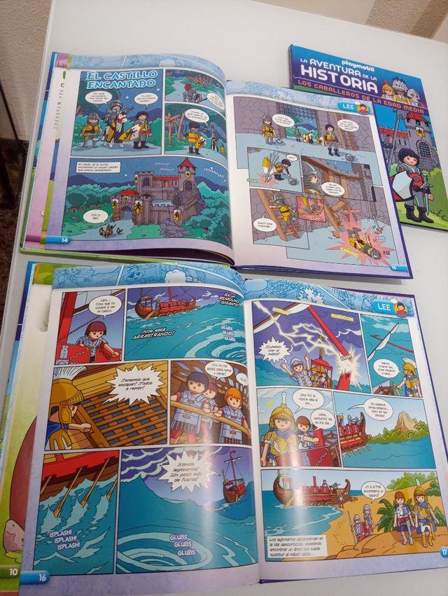 libros cuento PLAYMOBIL y ASTÉRIX